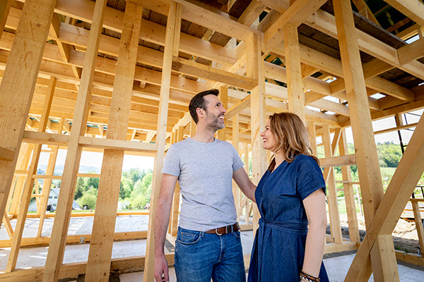 couple building home